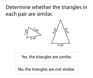 Identifying Similar Triangles | Customary Units