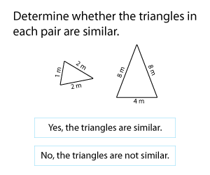 Identifying Similar Triangles | Metric Units