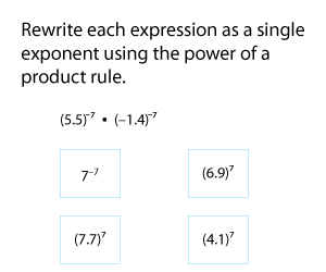 Laws of Exponents | Power of a Product Rule