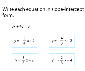 Rewriting Equations in Slope-Intercept Form