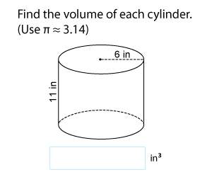 Volume of Cylinders | Customary Units