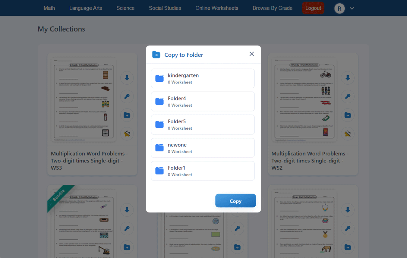 View the Folder List
