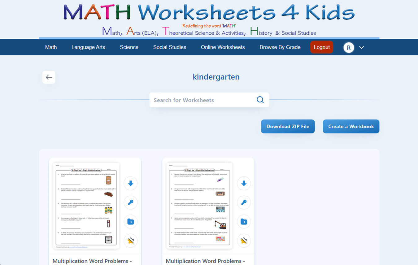 View the Saved Worksheet