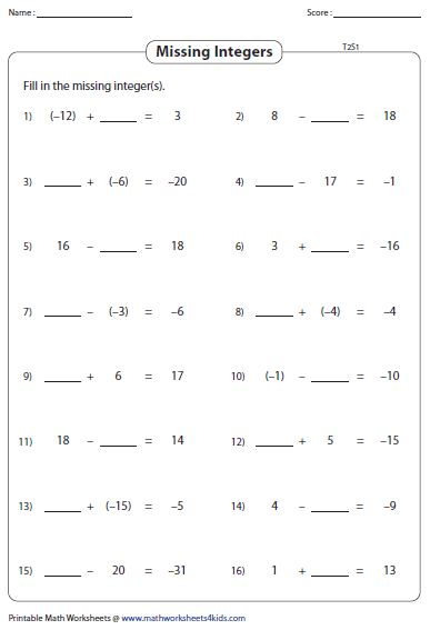 rules-for-subtracting-integers-worksheet-breadandhearth
