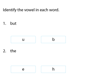 Identifying Vowels in Words