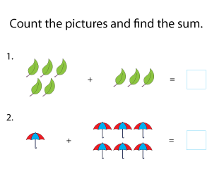Addition within 10 Using Pictures