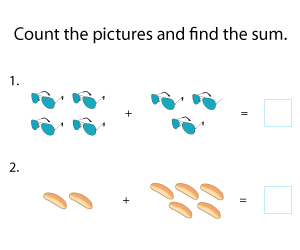 Addition within 10 Using Pictures