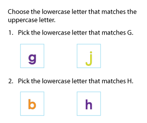 Recognizing Uppercase and Lowercase Letters