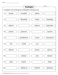 Word Pattern Analogies