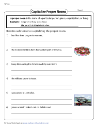 Capitalizing Proper Nouns in Sentences