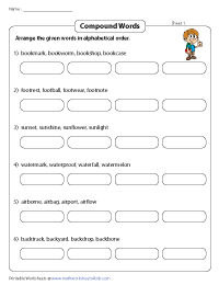 Compound Words in ABC Order