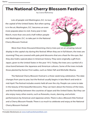 The National Cherry Blossom Festival | Non-fiction