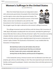 7th Grade Reading Comprehension Worksheets