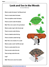 Reading Comprehension Worksheets