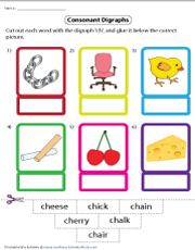 Cut and Glue Words with “CH” Digraphs
