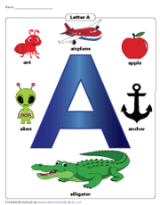 Letter A Chart | Recognizing Letter A