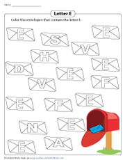 Identifying Letter E on Envelopes