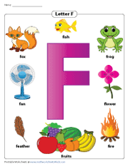 Letter F Chart | Recognizing Letter F