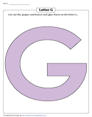 Making Letter G with Grapes