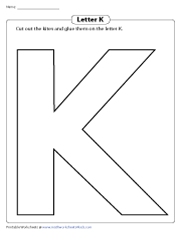 Making Letter K with Kites