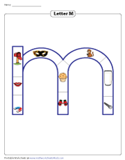 Lowercase Letter M Chart