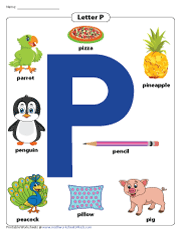 Letter P Chart | Recognizing Letter P