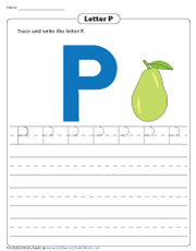 Tracing and Writing Letter P