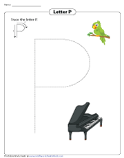 Tracing Letter P