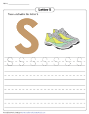 Tracing and Writing Letter S