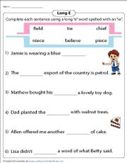 Completing Sentences with IE Words
