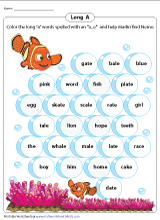 Long and Short Vowel Sounds Worksheets