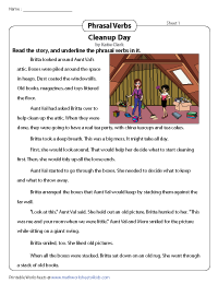 Identifying Phrasal Verbs in Stories