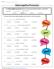 Choosing Correct Interrogative Pronouns