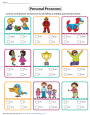 Choosing Correct Personal Pronouns for Pictures