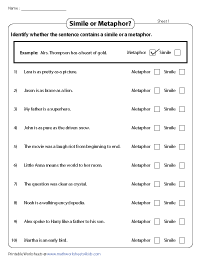 Simile or Metaphor | MCQ