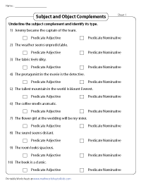 Complements and Their Type