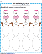 Snowmen with Synonyms
