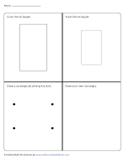 Tracing Lines to Form a Rectangle