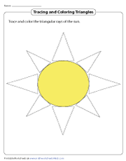 Tracing Lines to Make Triangular Rays