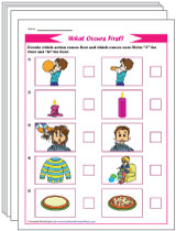 Sequencing Worksheets | Pictures, Stories & Events