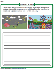 5th Grade Writing Prompts Worksheets