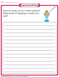 Expository Writing Prompts for Grade 3