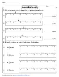 Reading Rulers - Halves and Quarters