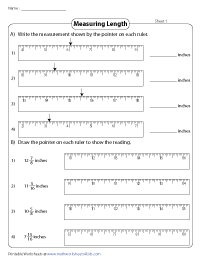 Reading Rulers - One-sixteenths