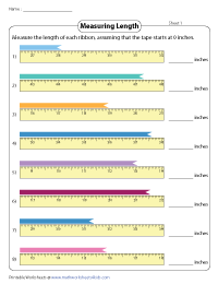 Reading Measuring Tapes - One-sixteenths