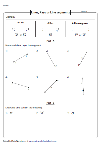 How to write intersecting lines in geometry