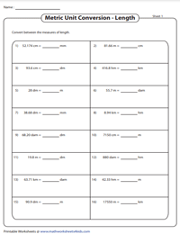 
Converting Metric Units of Length | Revision