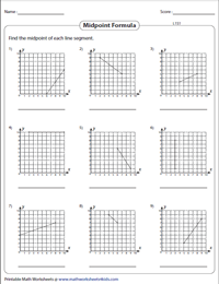 Midpoints of Line Segments on a Grid: Level 1