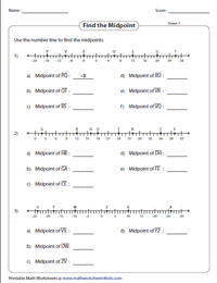 Midpoints on a Number Line