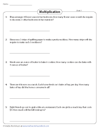 Single-Digit Multiplication | Real-Life Problems